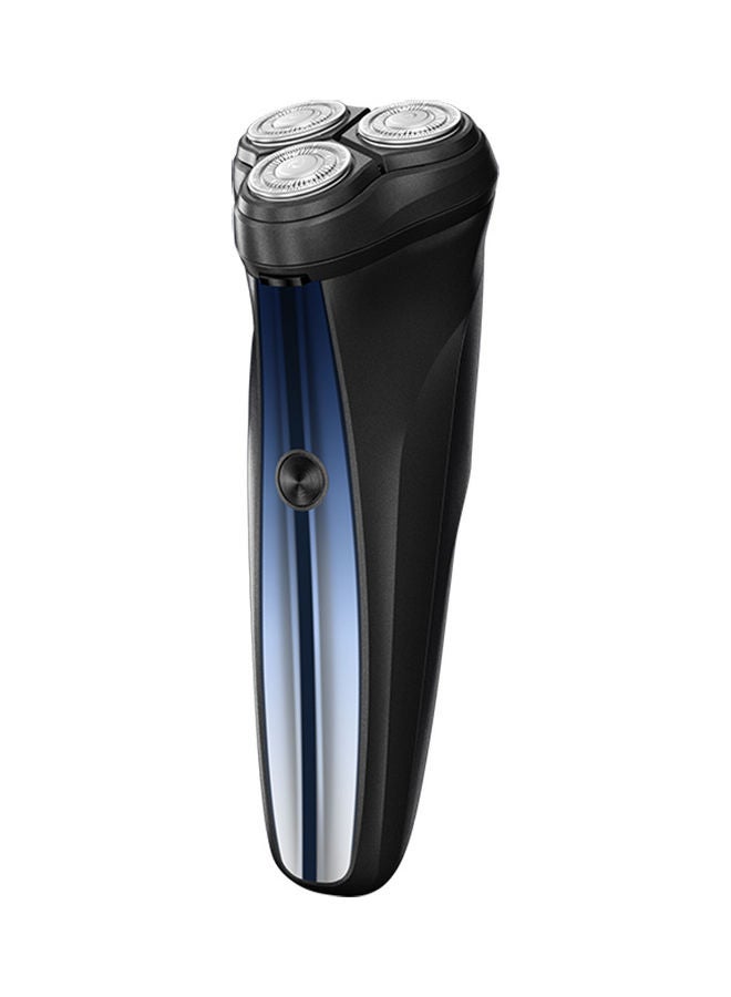 3D Rechargeable Electric Shaver Black/Blue