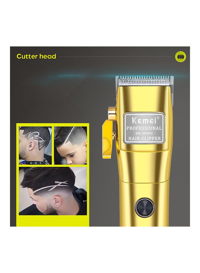 Electric Cordless Hair Trimmer Gold 4 x 19cm