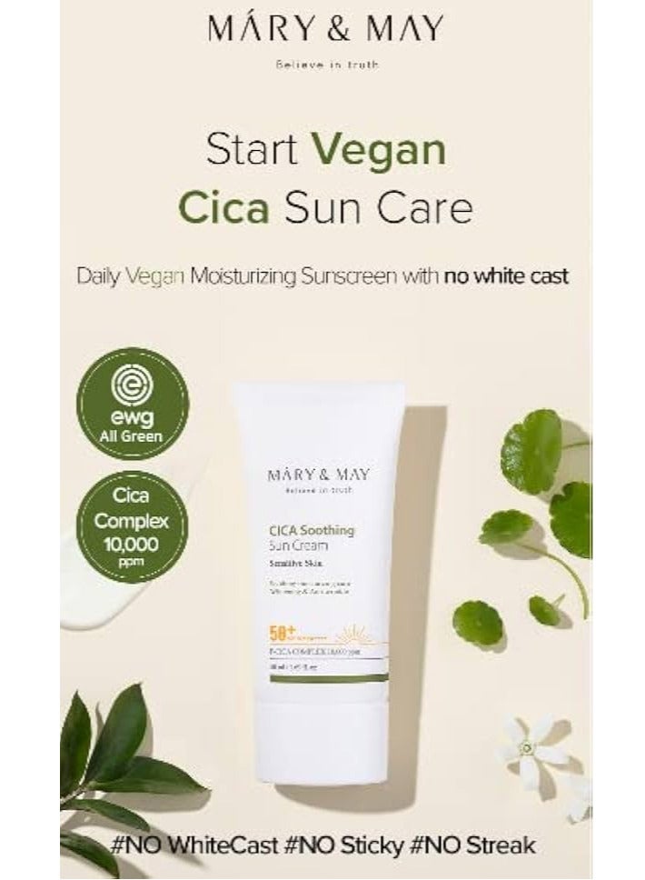 MARY & MAY CICA Soothing Sun Cream SPF50+, 50ml