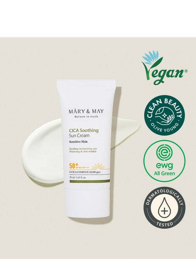 MARY & MAY CICA Soothing Sun Cream SPF50+, 50ml