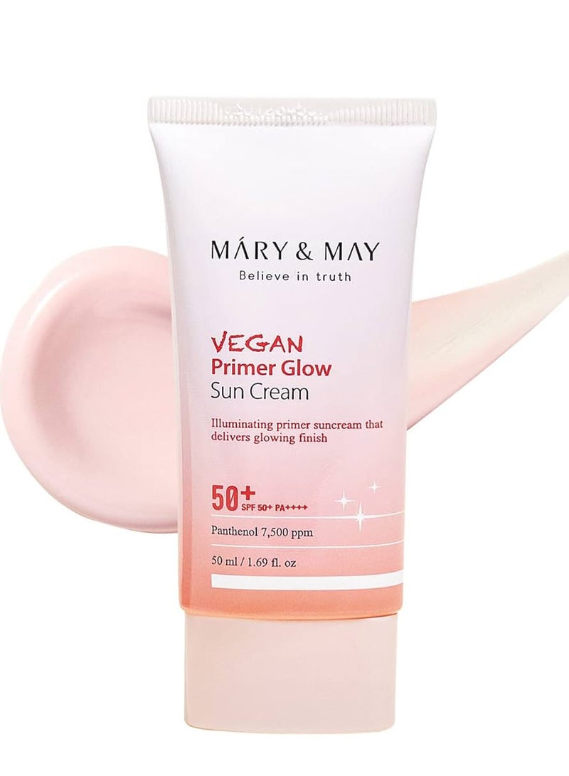 Mary&May Vegan Primer Glow Sun Cream SPF50+,50ml