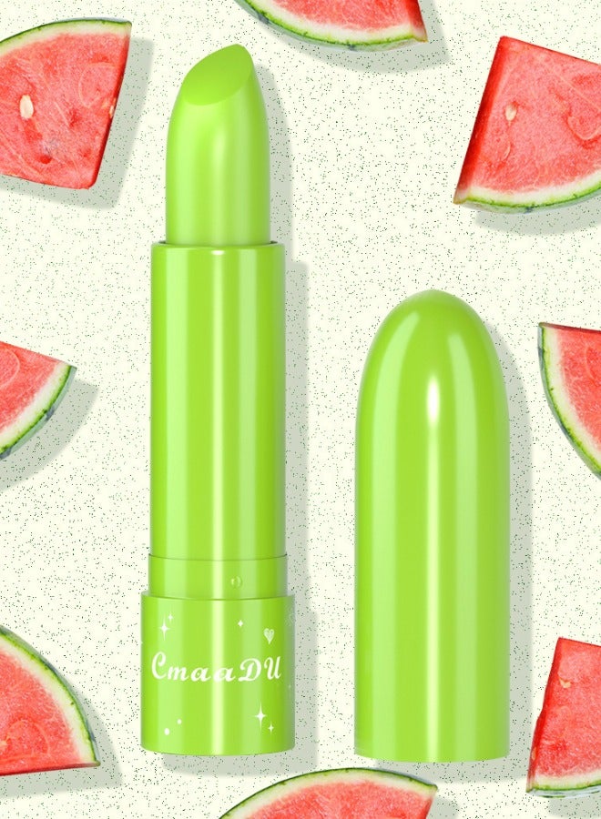 6Pcs lipstick Set Fruit Flavor Temperature Change Lipstick Strawberry Peach Moisturizing