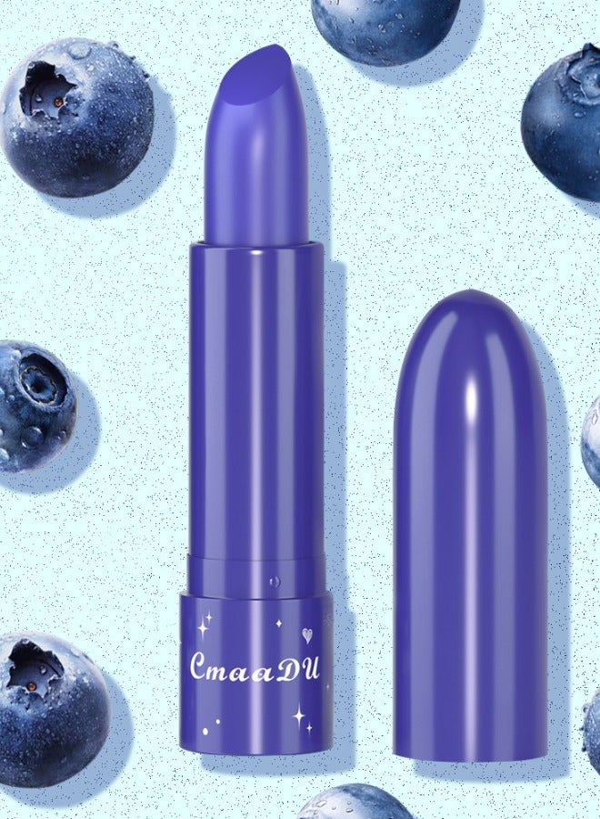 6Pcs lipstick Set Fruit Flavor Temperature Change Lipstick Strawberry Peach Moisturizing