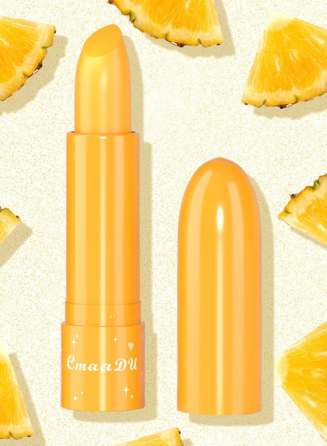6Pcs lipstick Set Fruit Flavor Temperature Change Lipstick Strawberry Peach Moisturizing