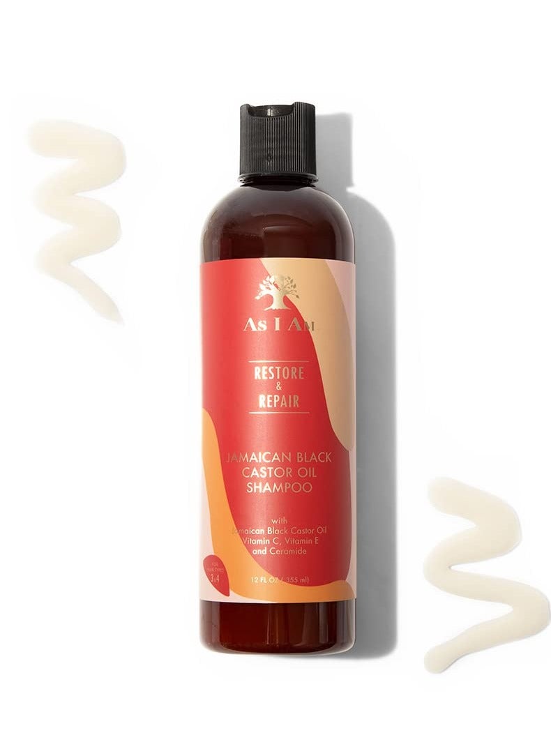 As I Am Jamaican Black Castor Oil Shampoo, 355ml Made in USA.