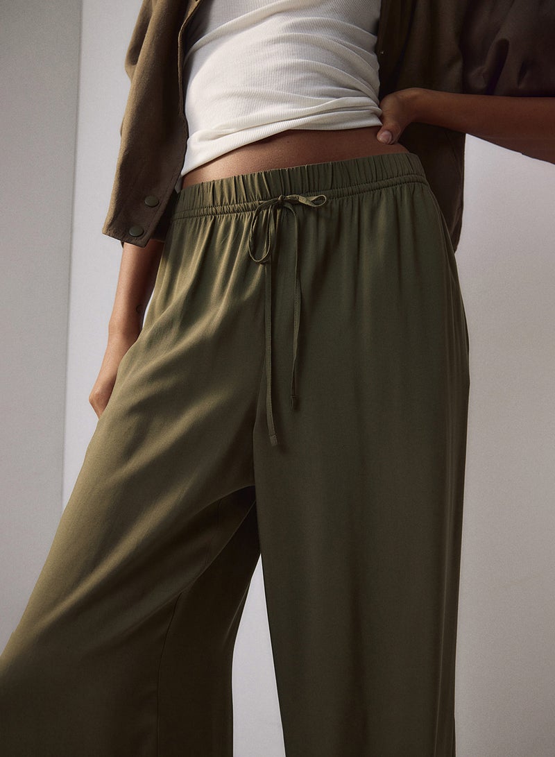 Wide Pull-On Trousers