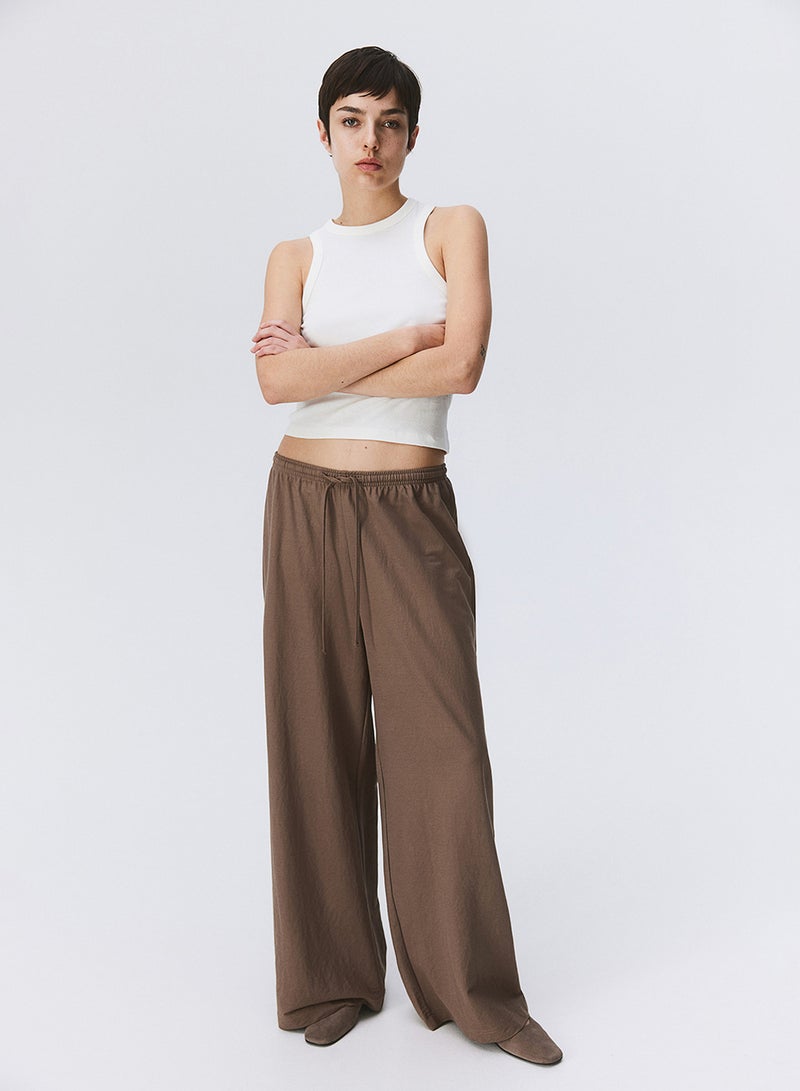 Wide Pull-On Trousers