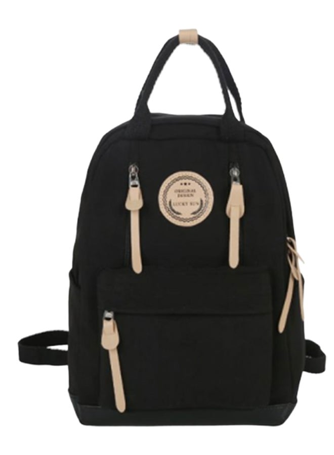 Large Capacity Casual Backpack Black