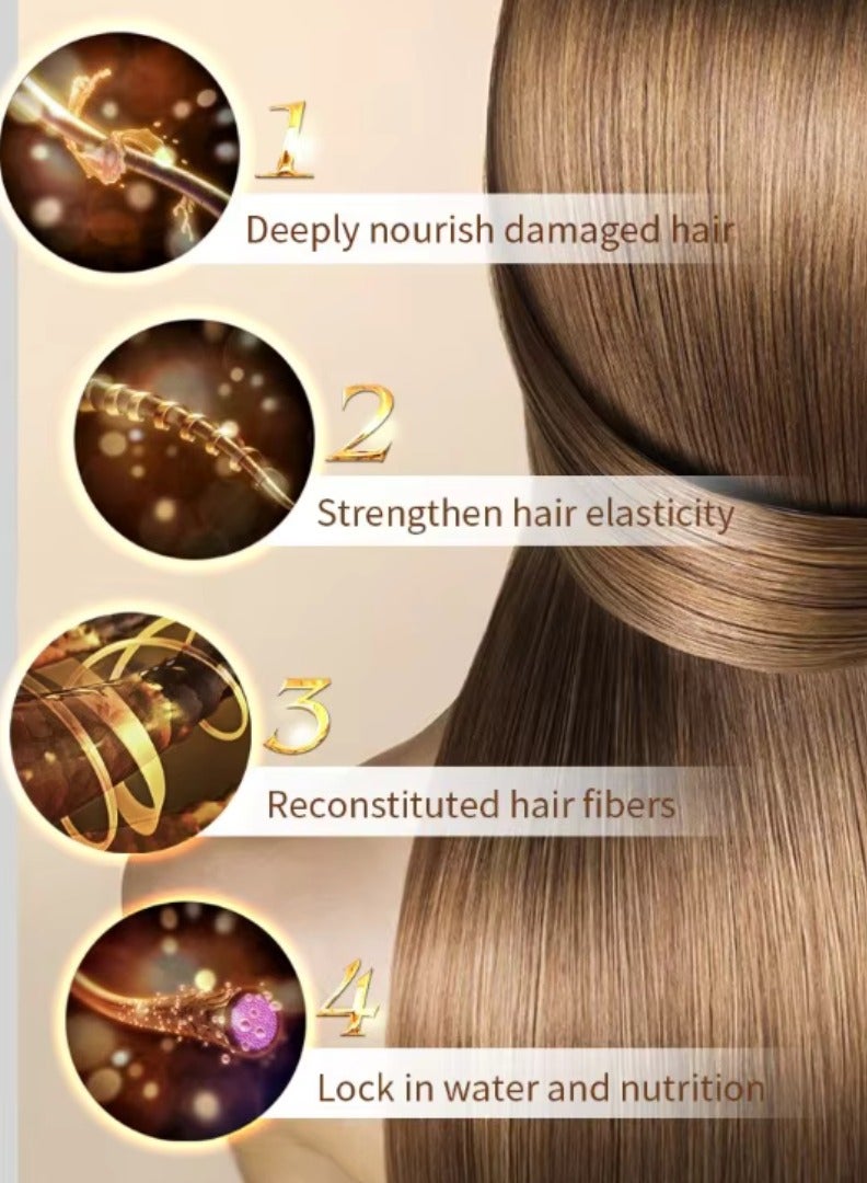 1000ml Keratin Hair Care Balance Hair Mask Rapidly Repairs and Nourish Damaged and Coarse Hair Natural Moisturizer Hydrating Smoothing Shining Strengthening Keratin Hair Mask Brazil Nut