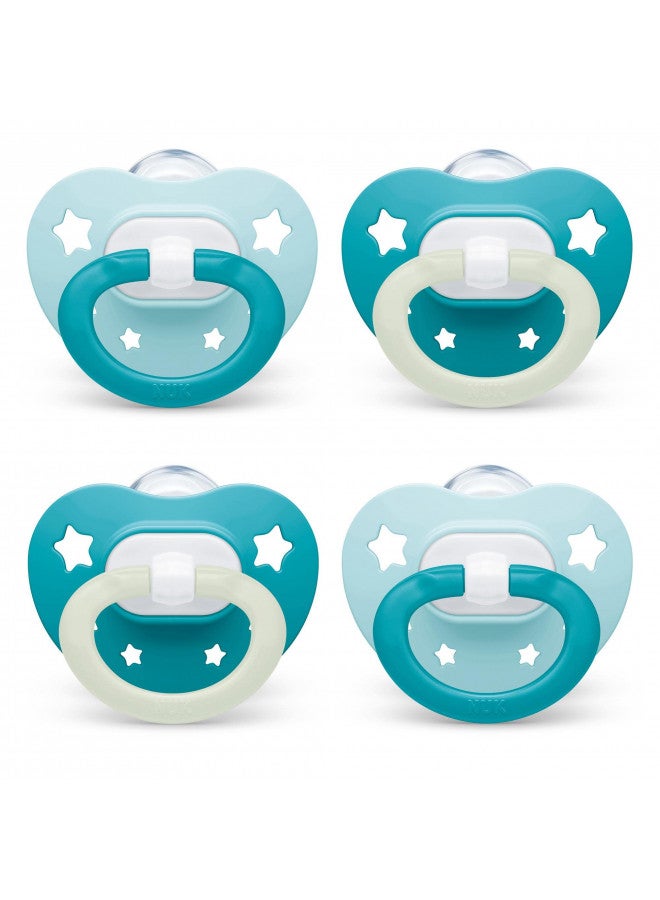 Orthodontic Pacifiers, 0-6 Months, 4 Count (Pack Of 1)