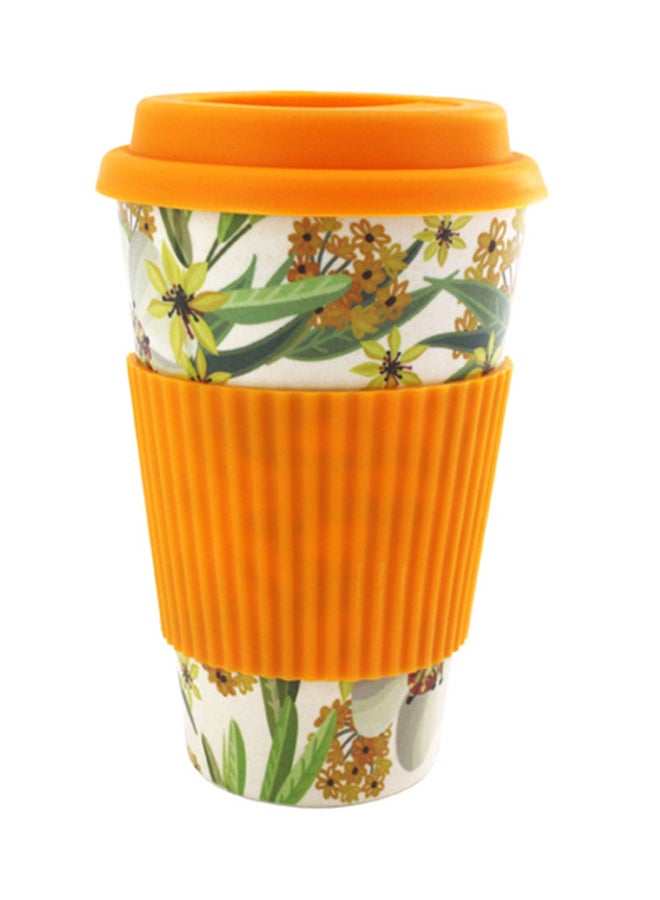 Coffee Mug With Lid Orange