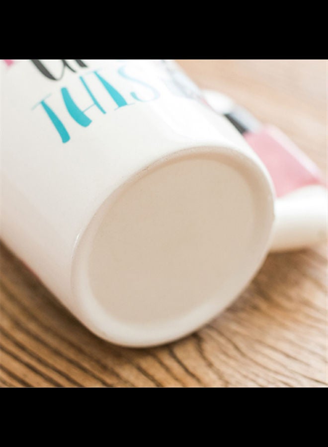 Creative Ceramic Water Mug White 400ml