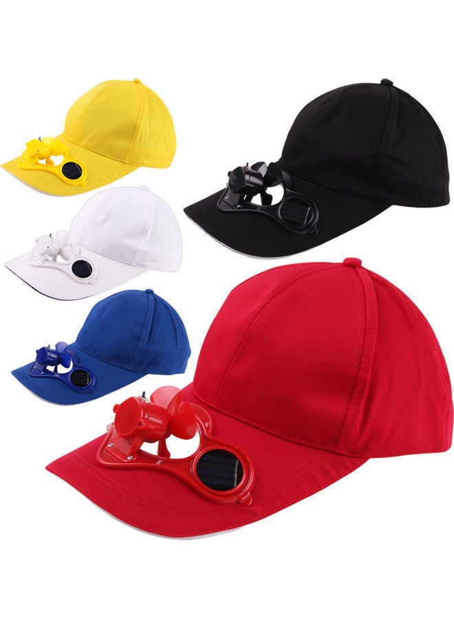 Women's Men's Summer Fishing Cap Solar Power Cool Fan Beach Boater Hat Gift 20*10*20cm