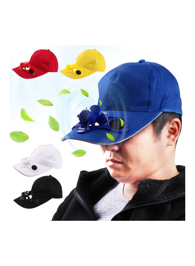 Women's Men's Summer Fishing Cap Solar Power Cool Fan Beach Boater Hat Gift 20*10*20cm