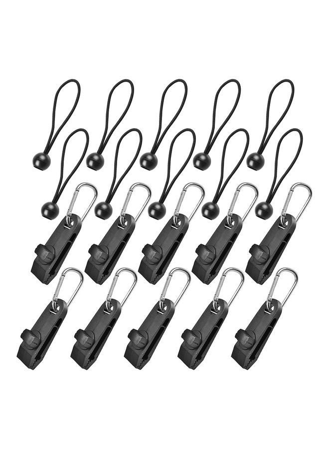 10-Piece Tent Fixed Plastic Clips 18x4x16cm