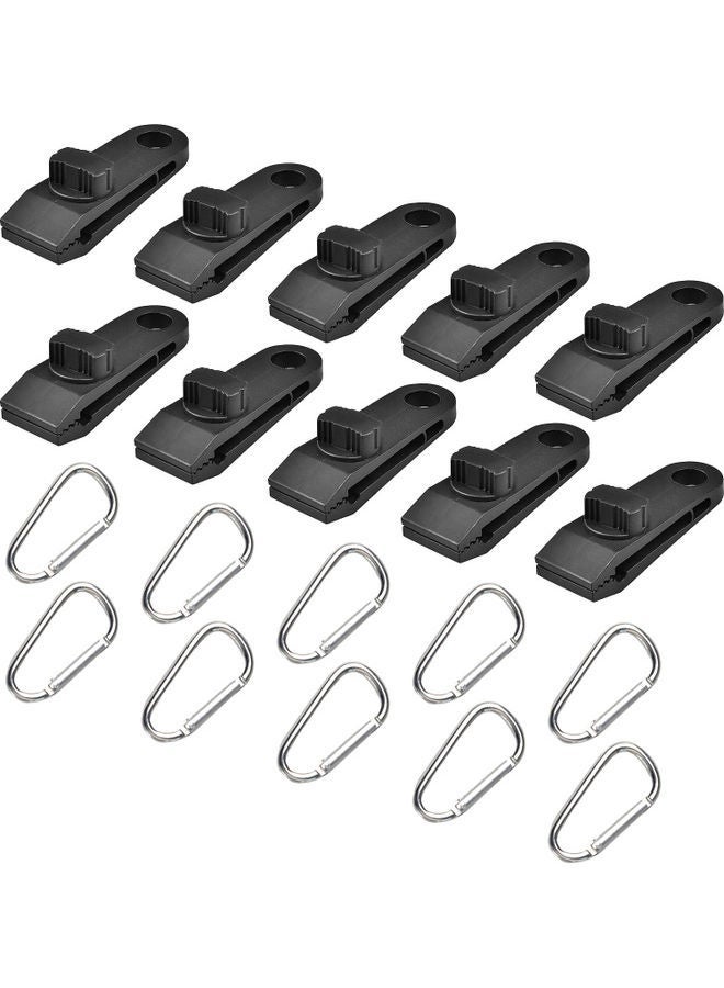 20-Piece Tent Tarp Clip Set