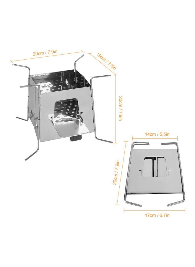 Outdoor Wood Stove 22x6x16cm