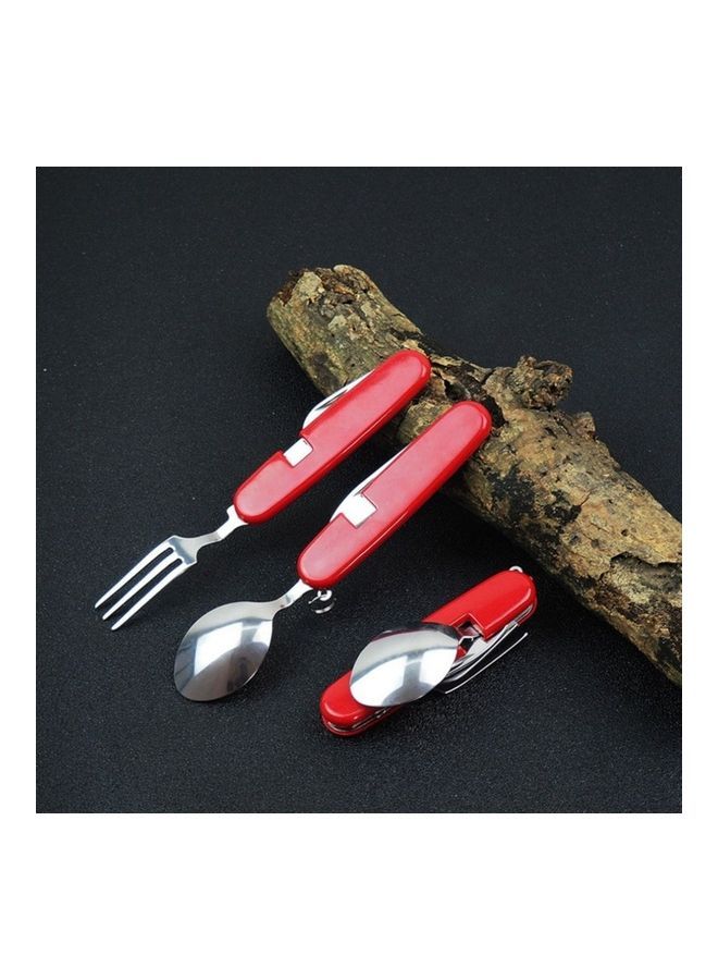 Outdoor Stainless Steel Folding Cutlery Set 10 X 2 3cm