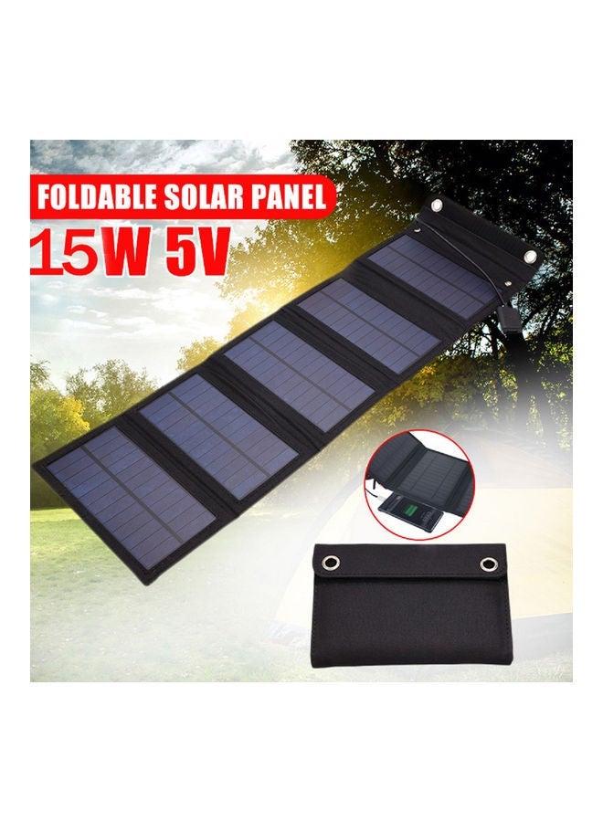 15W Outdoors Camping USB Solar Charger With Carabiners 20x3x13cm