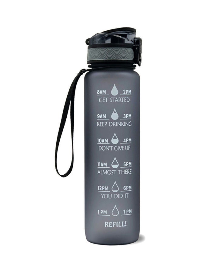 Leakproof Water Bottle With Capacity Time Marker