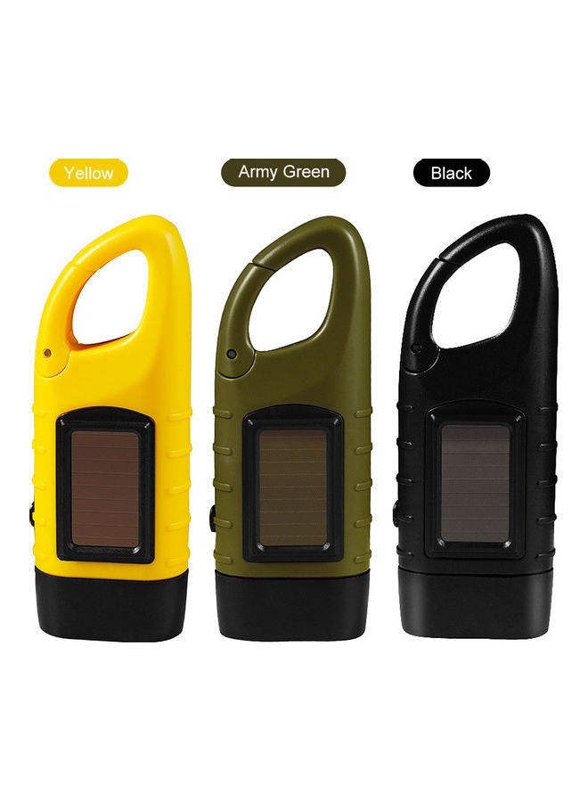 Outdoor Camping Hand Cranked LED Light Yellow 13 x 3.7 5.5cm