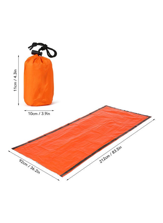 2-Pack Lightweight Survival Sleeping Bag Orange 11 x 3 10cm