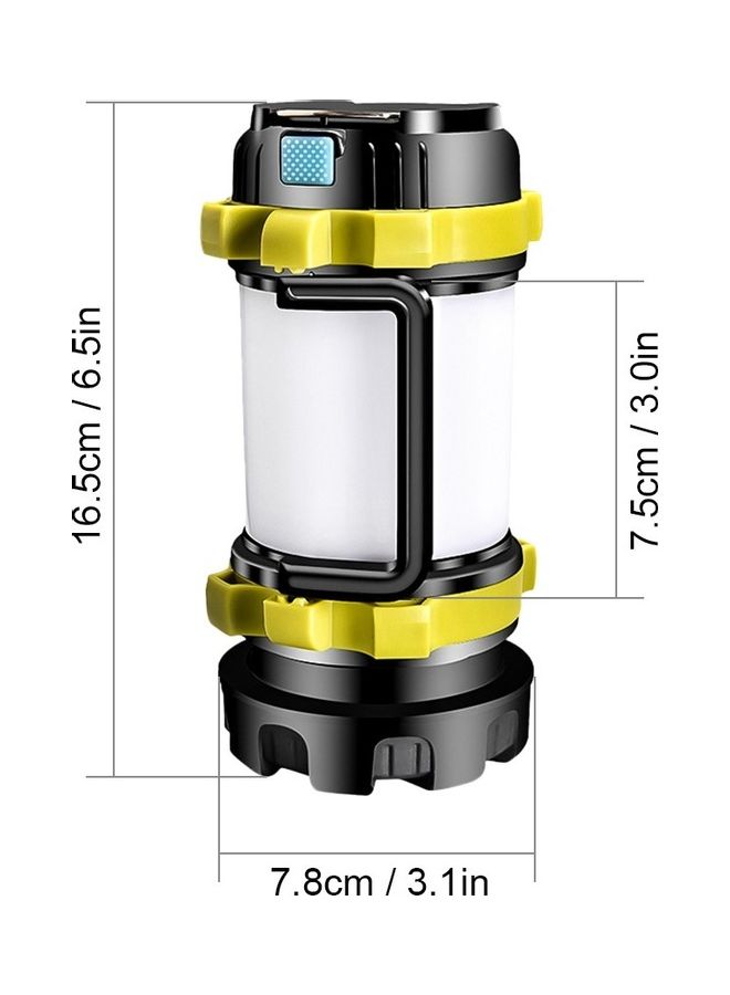 Water Resistant Rechargeable Lantern Flashlight with 6 Modes 18 X 9.8 9.5cm