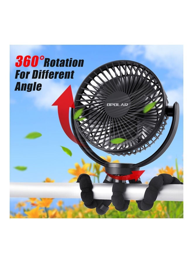 USB Mini Charging Fan Blue 20 x 8 17cm