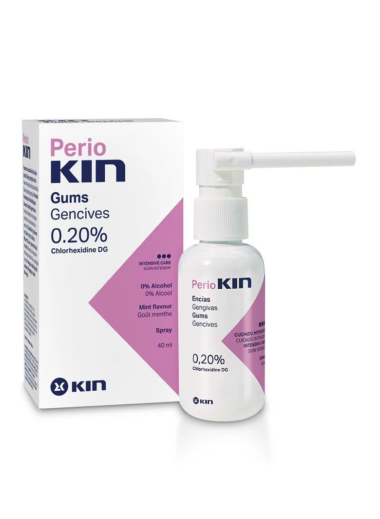 Gum Gencives Intensive Care Mouth Spray with Mint Protect and Prevent Gingivitis 40ml