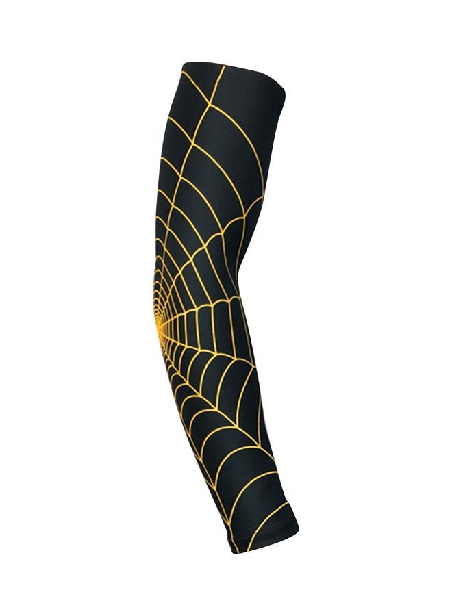 Spider Web Pattern Arm Guard Tennis Badminton Sports Elbow Sleeve Pad Brace 20 x 10 20cm