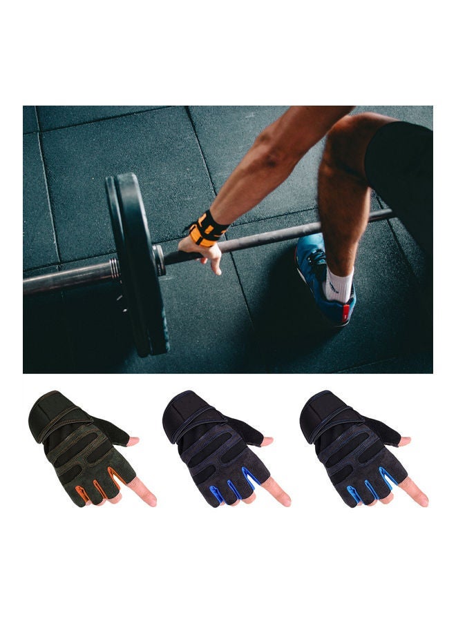 Sport Dumbbell Fitness Breathable Anti-slip Half Finger Protection Unisex Gloves 20*10*20cm