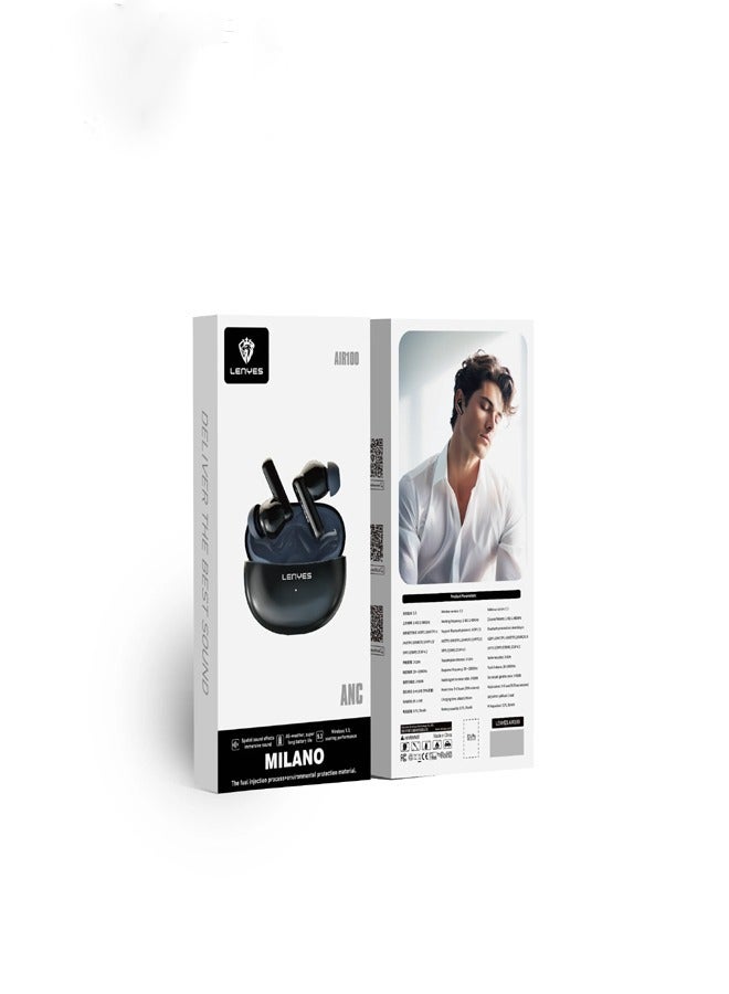Lenyes Air100 Milano Active Noise Cancelling Wireless Earbuds - Bluetooth 5.3 - Premium Sound Quality
