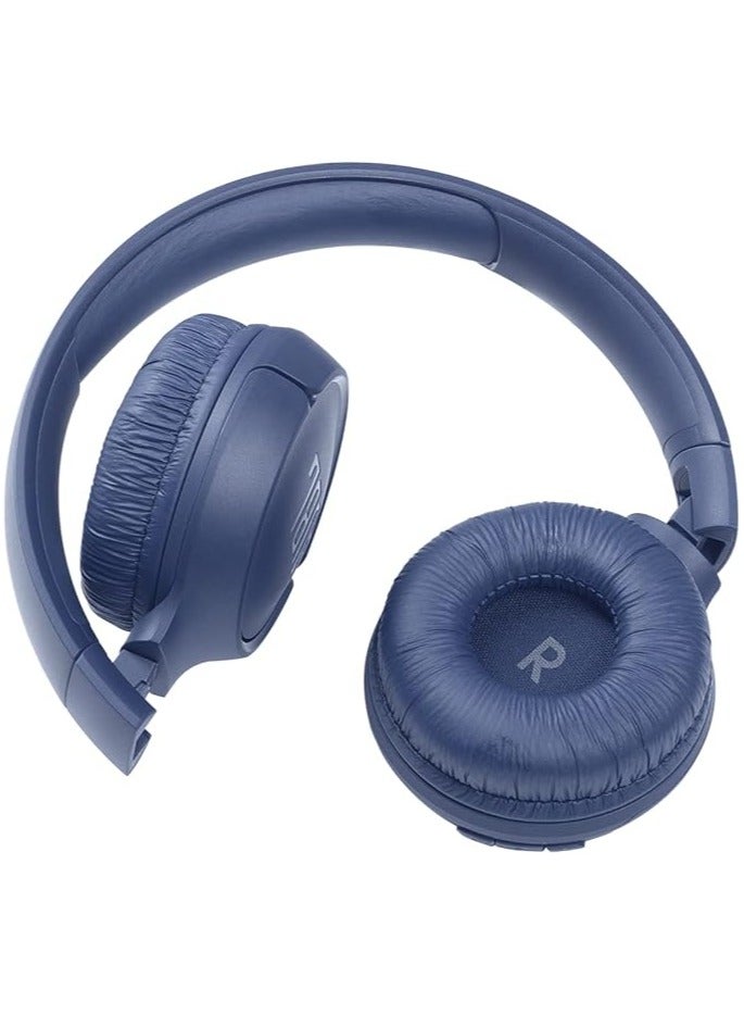 Tune 510Bt Wireless On-Ear Headphones - Pure Bass - 40H Battery - Speed Charge - Fast Usb Type-C - Foldable blue