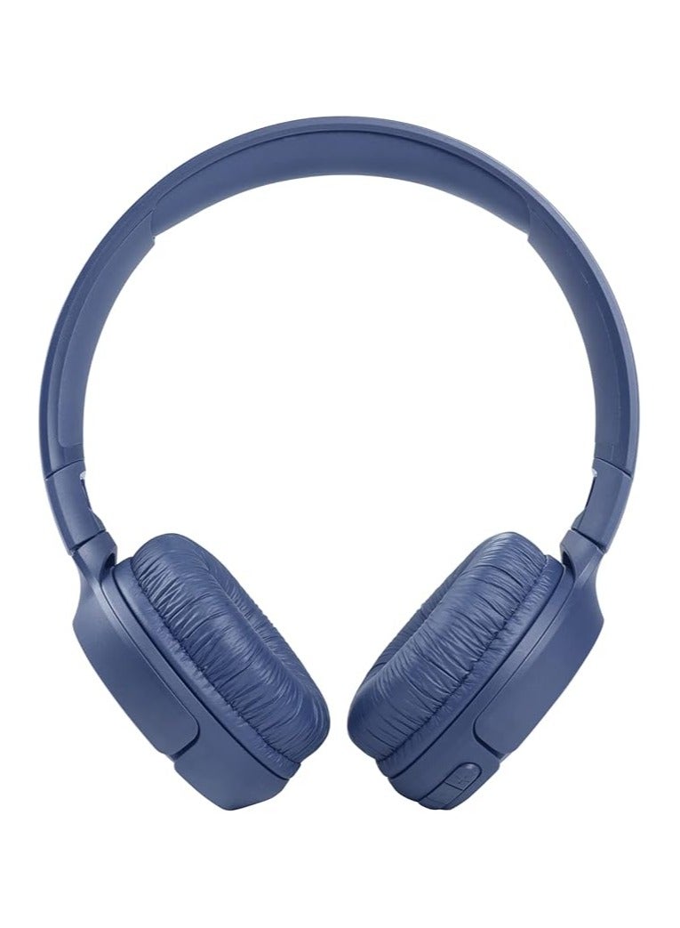 Tune 510Bt Wireless On-Ear Headphones - Pure Bass - 40H Battery - Speed Charge - Fast Usb Type-C - Foldable blue