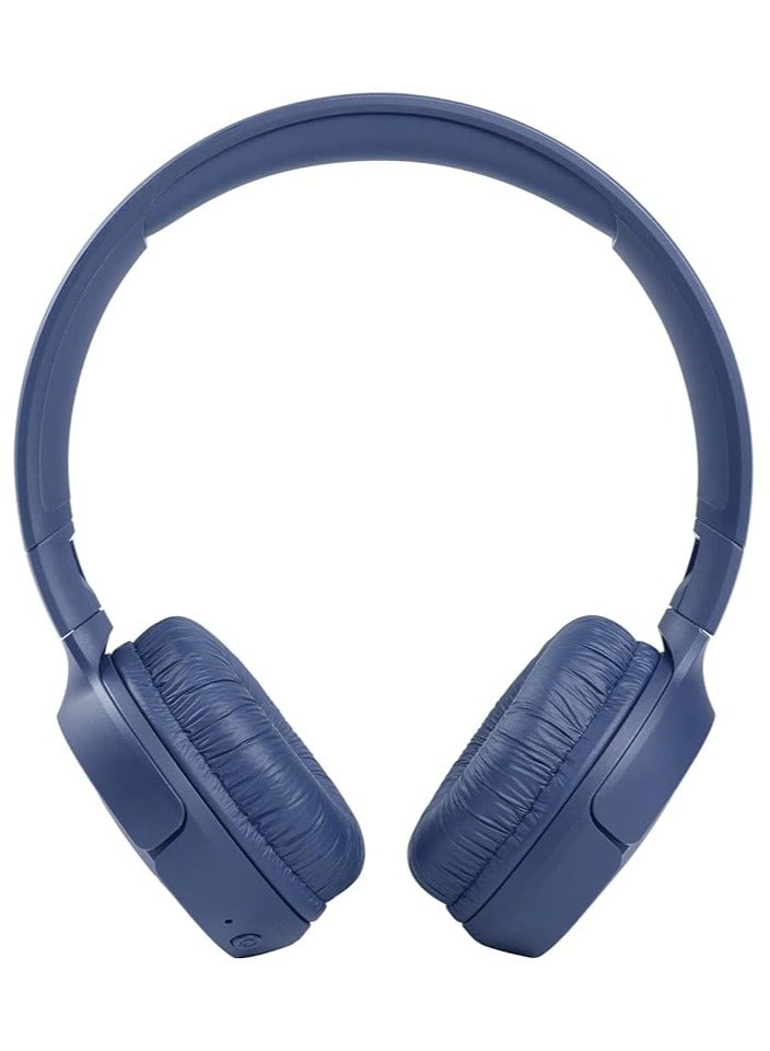 Tune 510Bt Wireless On-Ear Headphones - Pure Bass - 40H Battery - Speed Charge - Fast Usb Type-C - Foldable blue