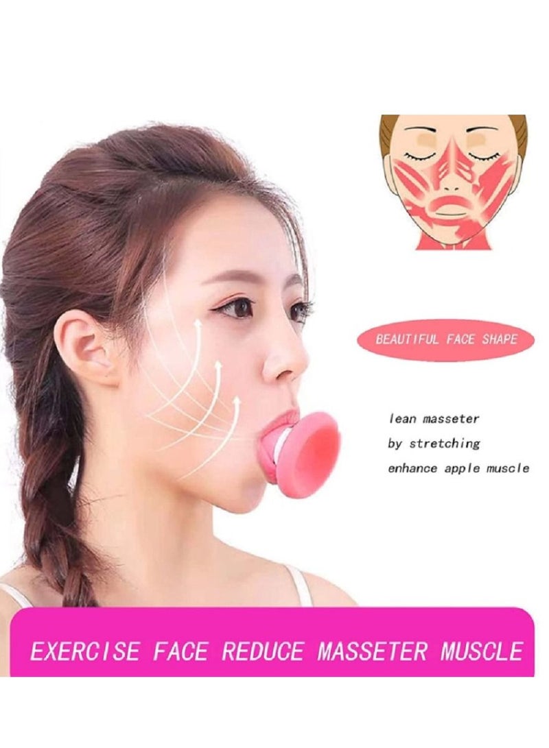 Jaw Face Neck Toning Exerciser for Women/men, Face Lift Skin Firming V Shape Double Chin Exerciser Instrument, Cute Portable Anti Wrinkle Mouth Exercise Face Slimming Trainer Tool