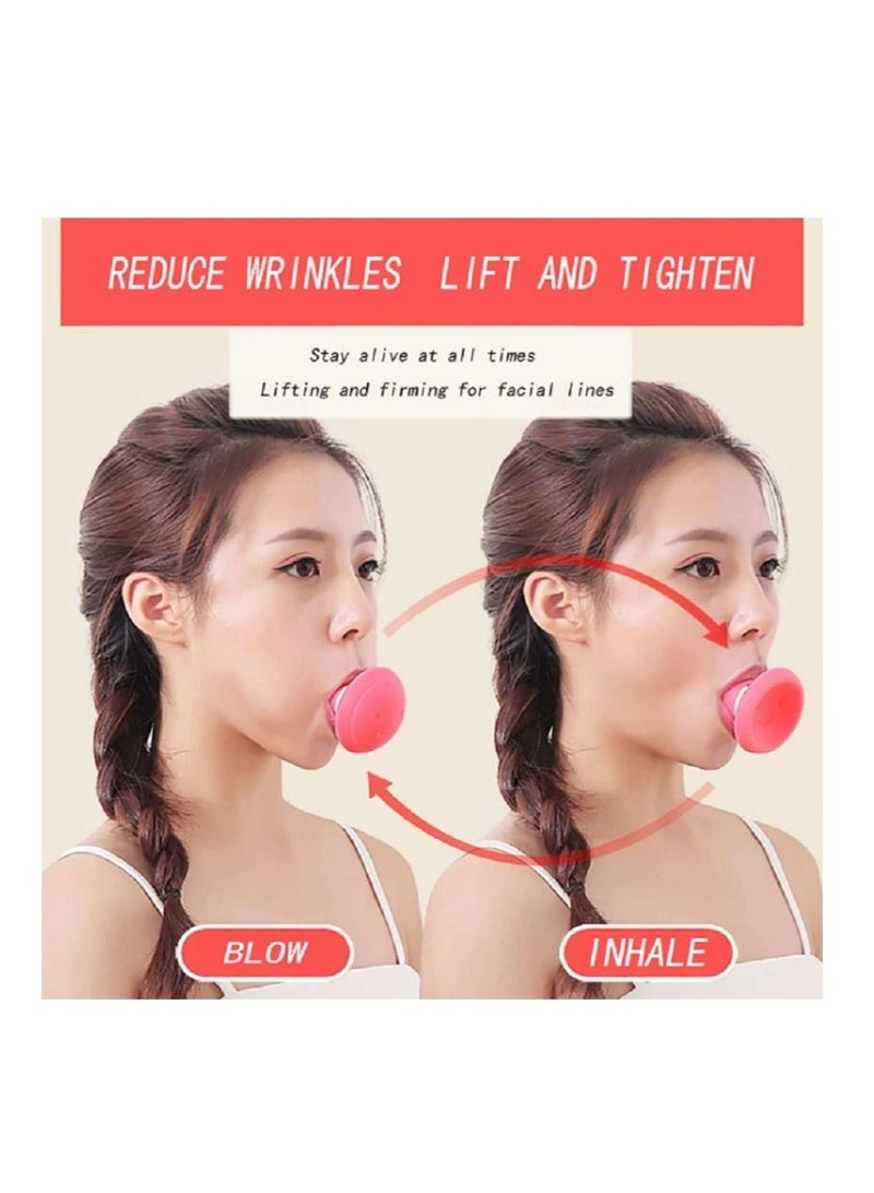 Jaw Face Neck Toning Exerciser for Women/men, Face Lift Skin Firming V Shape Double Chin Exerciser Instrument, Cute Portable Anti Wrinkle Mouth Exercise Face Slimming Trainer Tool