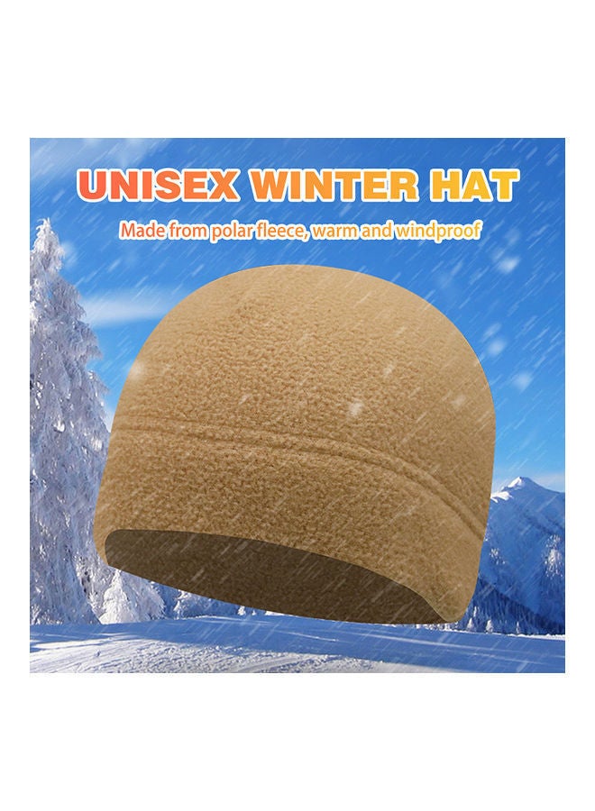 Men Women Winter Hat Polar Fleece Warm Thick Windproof Cycling Hiking Outdoor Beanie Skull Cap 12x5x10cm