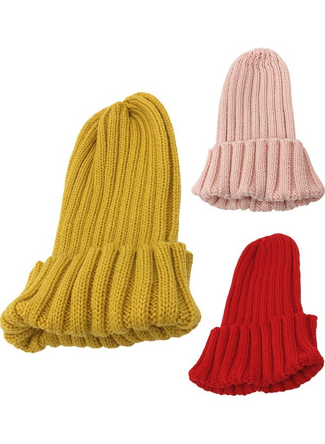 Winter Autumn Women Beanie Knitted Solid Color Hat Warmer Bonnet Casual Cap 0.08kg