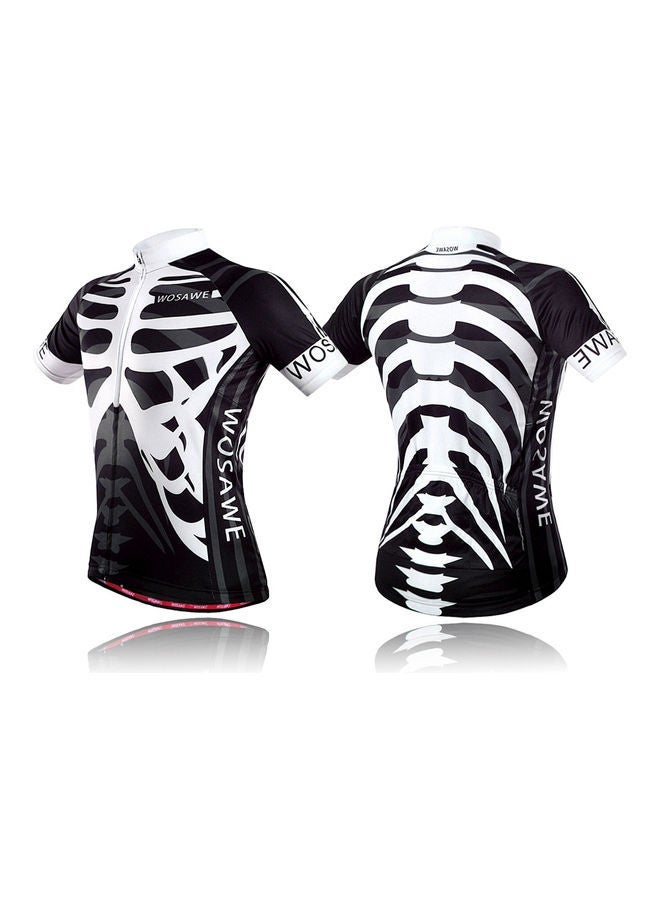 2-Piece Cycling Jersey With Padded Shorts Set XXL