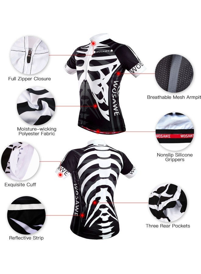 2-Piece Cycling Jersey With Padded Shorts Set XXL