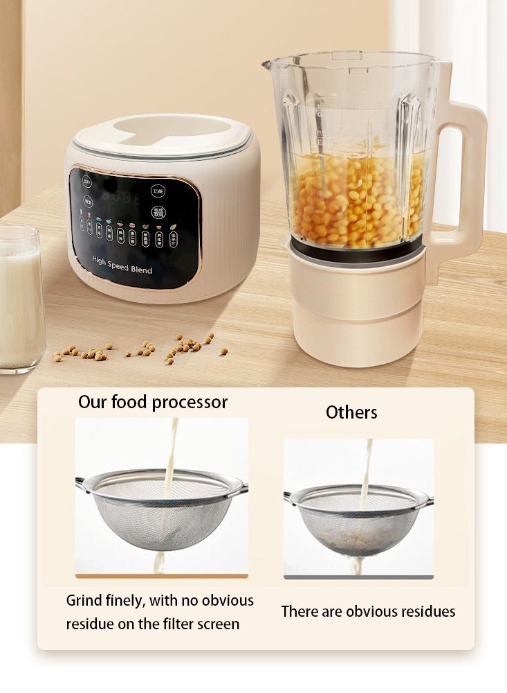 Food Processor,1.65L Blender, Grinder, Chopper, Citrus Juicer, Slicing And Shredding Blades