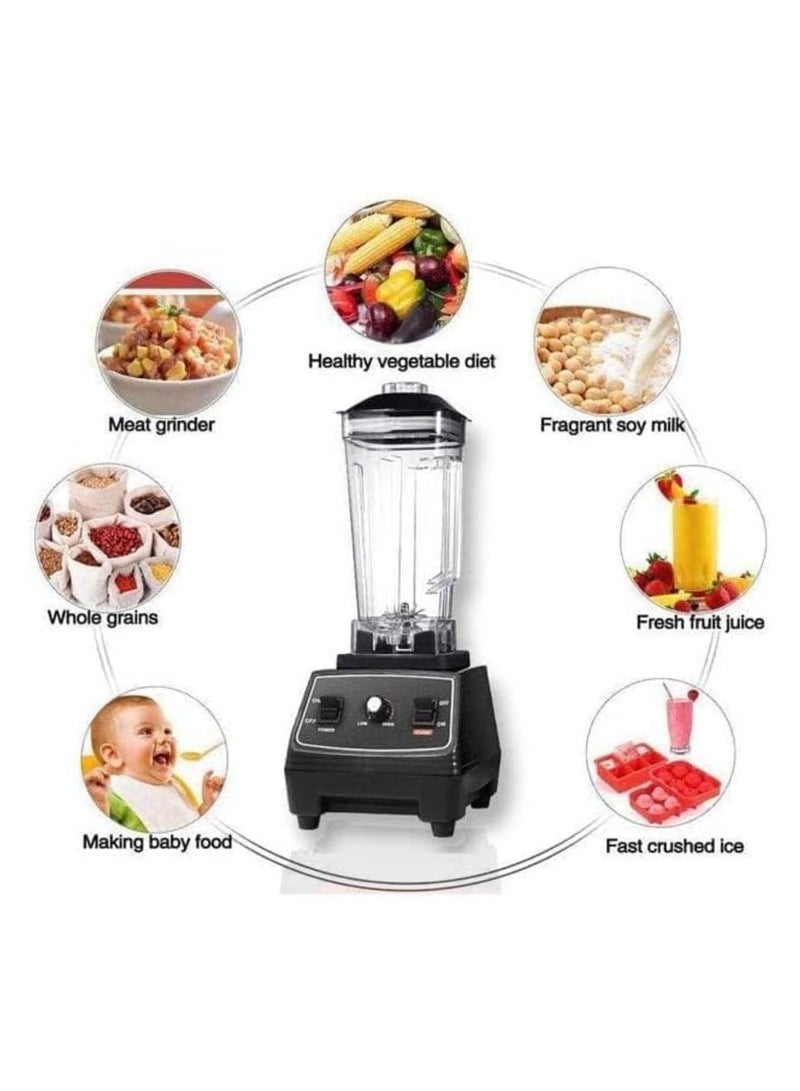 Silver Crest 4500W Heavy Duty Commercial Grade BlenderMultifunctional Juicer Mixer with 2 Jars SC 1589 Dishwasher Safe, Stainless Steel Blades Fruit Processor, Grinder, Smoothie Maker