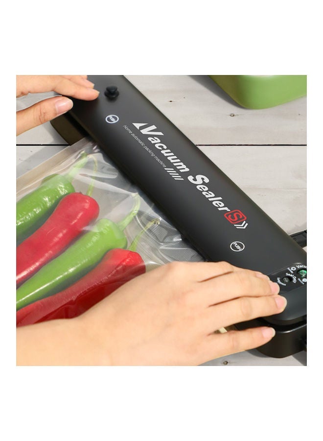 Automatic Mini Type Food Vacuum Sealer with 15 Pocket Black 37.00 x 5.50 7.00cm