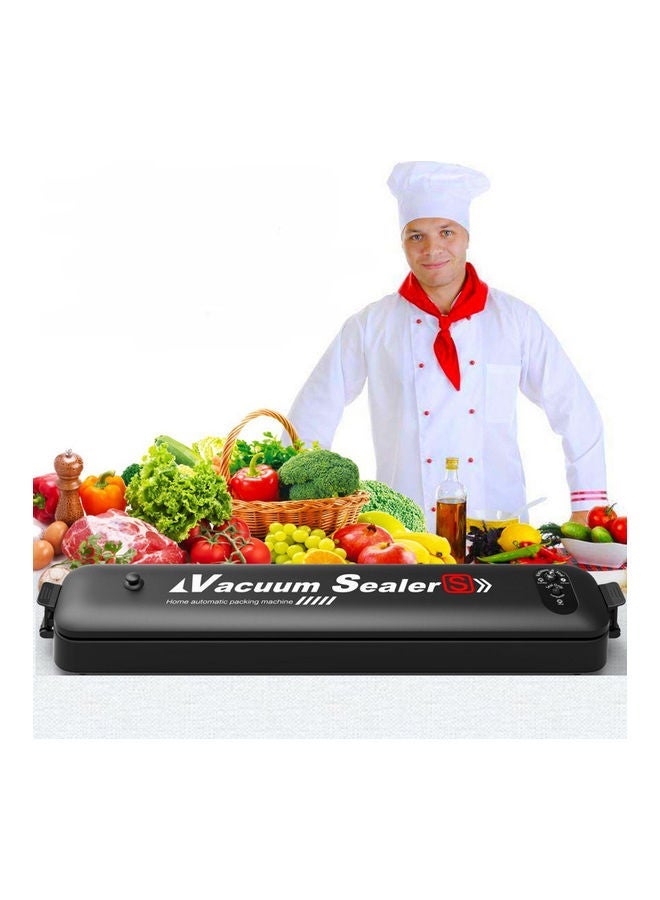 Automatic Mini Type Food Vacuum Sealer with 15 Pocket Black 37.00 x 5.50 7.00cm