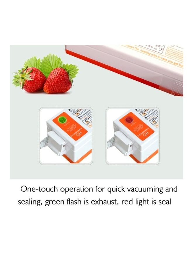 Vacuum Sealing Machine 100W H21655C-UK White/Orange