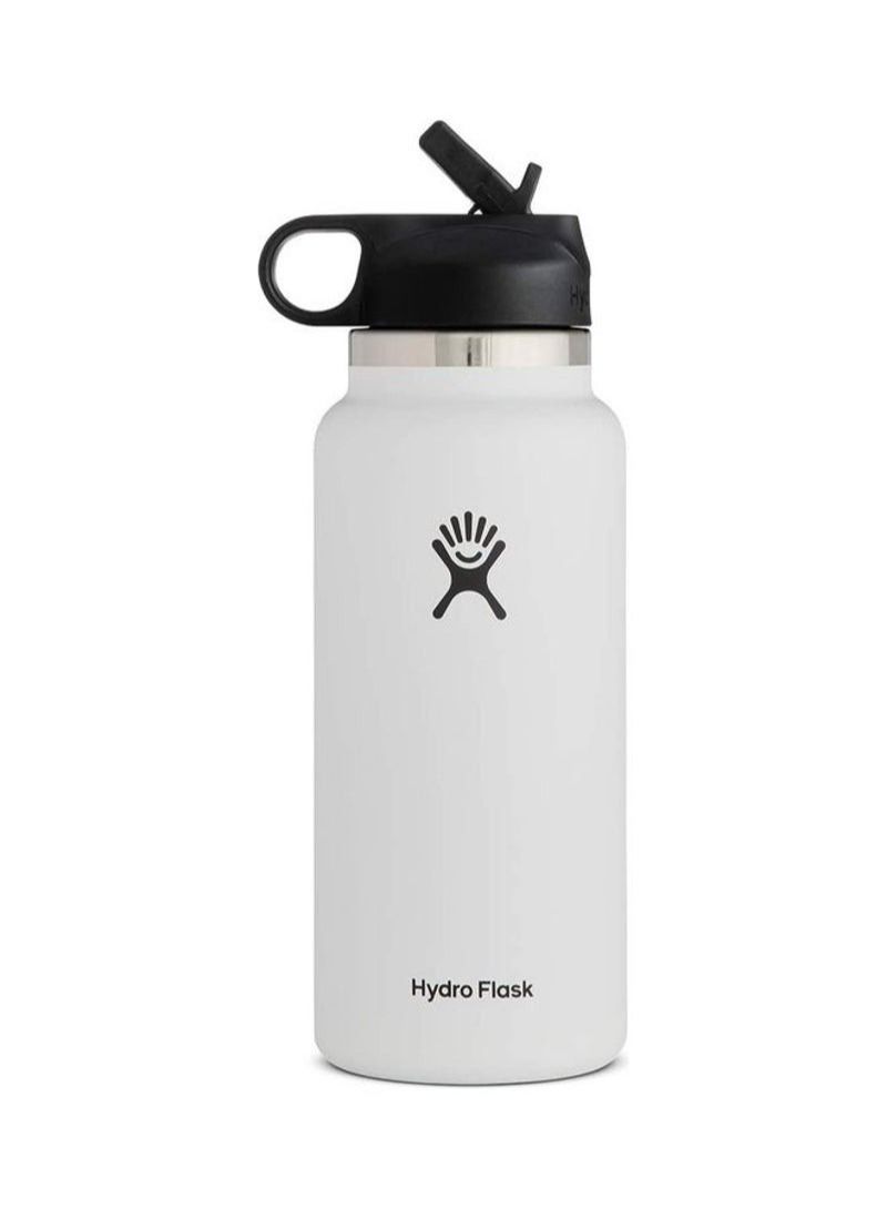 Hydro Flask Water Bottle With Lid White