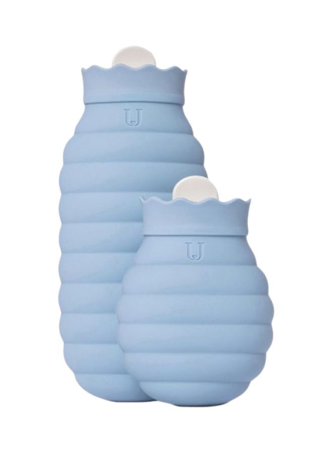 2-Piece Microwave Heating Silicone Bottle 3011908 Blue