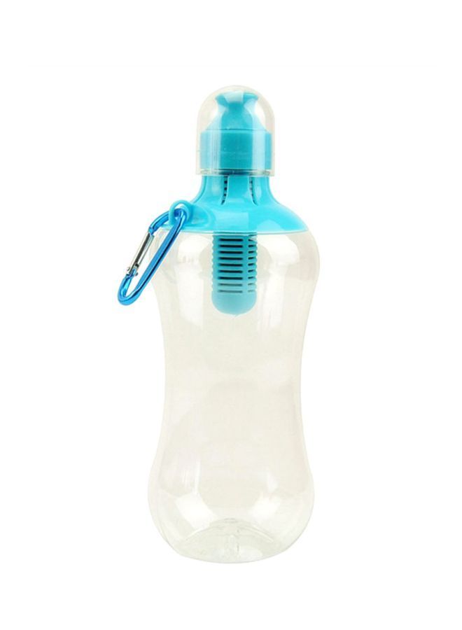 Outdoor Portable Filtered Water Bottle Clear/Blue