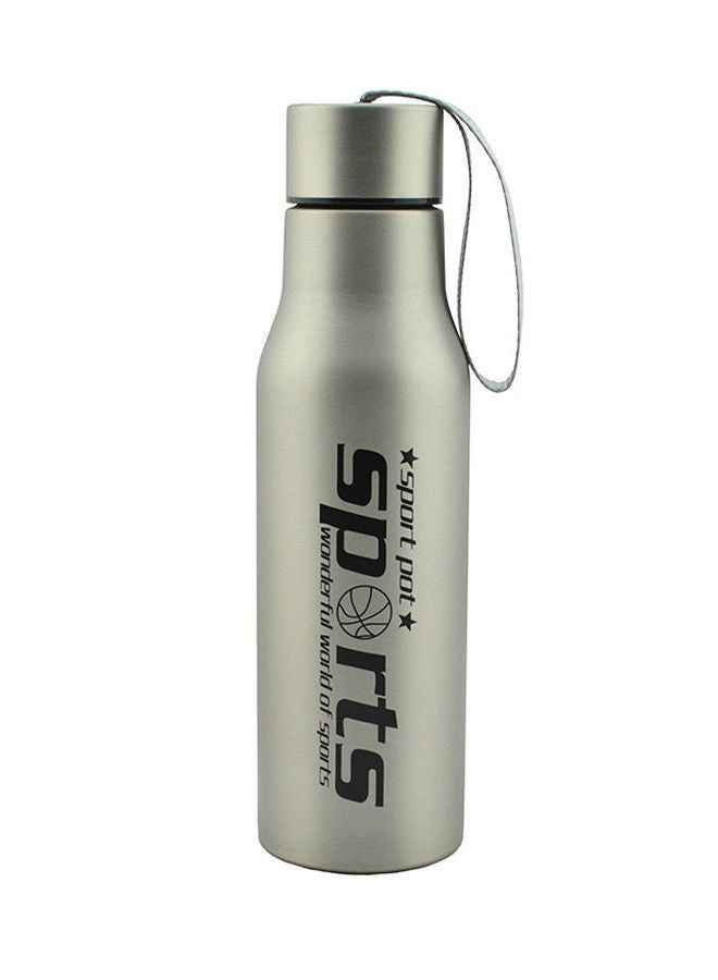 Stainless Steel Water Bottle Silver 600ml